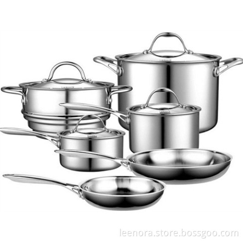 Polished Aluminium Cookware Set